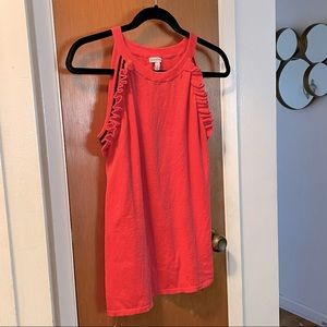Juicy Couture halter tank with ruffles. Large.